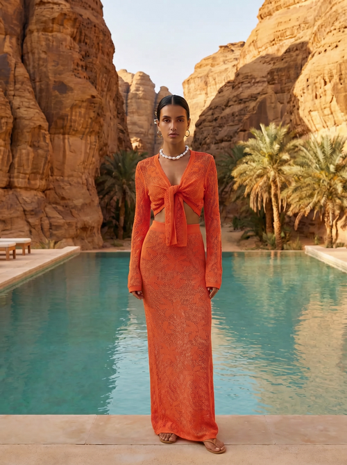 Canyon Crochet Maxi Set