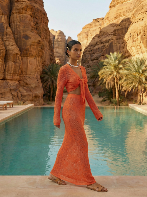 Canyon Crochet Maxi Set