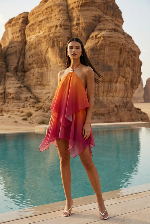 Canyon Sunset Mini Dress