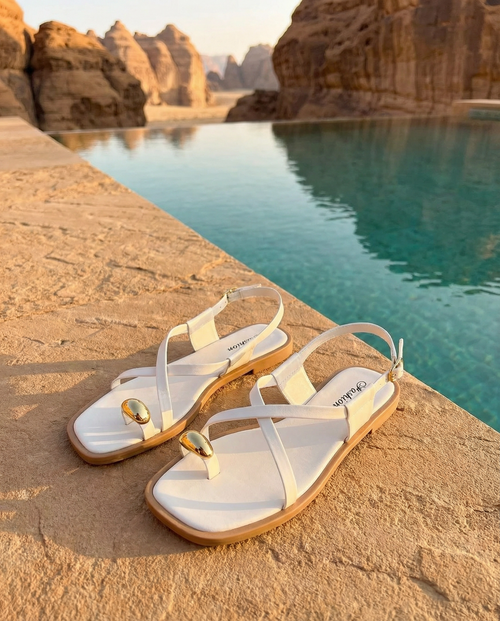 Hegra Sandal Ivory